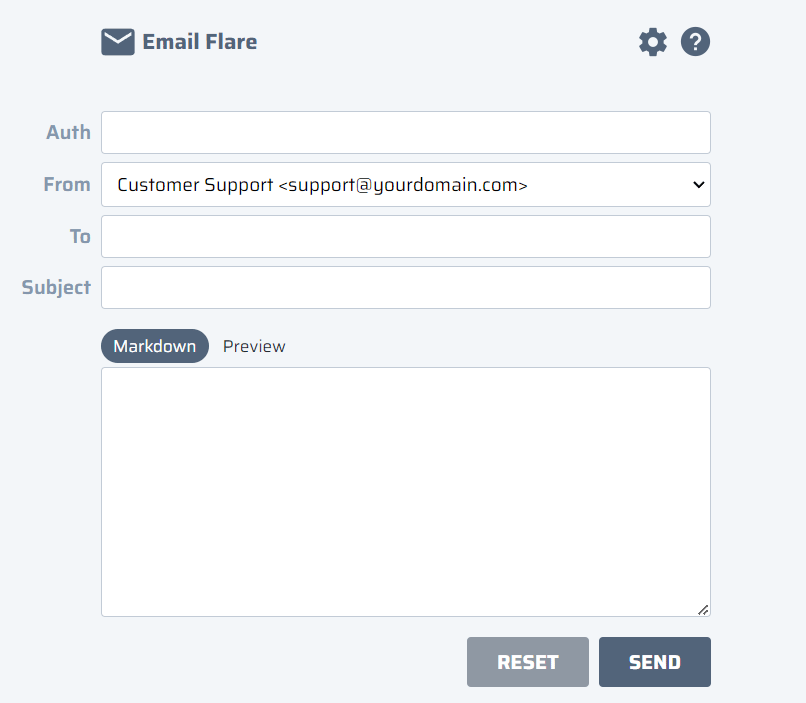EmailFlare composer
